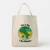 Tote Bag Enfants Halloween Dinosaure Ceci est Mon T-Rex Din (Dos)