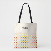 Tote Bag Enfants Halloween Stars Candy Corn Nom (Devant)
