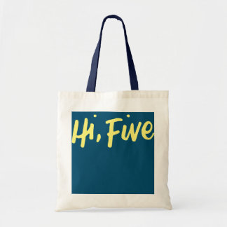 Tote Bag Enfants Hi Cinq 5e anniversaire 5 ans