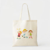 Tote Bag Enfants Jouant Au Sport (Devant)