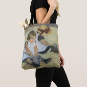 Tote Bag Enfants jouant sur la plage par Mary Cassatt (De près)