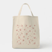 Tote Bag Enfants mignons ABC Alphabet flower Enfants B2S (Dos)