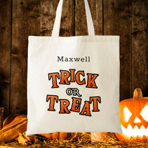Tote Bag Enfants modernes Happy Halloween Trick ou Treat Ca