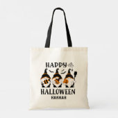 Tote Bag Enfants personnalisés Halloween Gnomes mignons Cit (Dos)