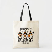Tote Bag Enfants personnalisés Halloween Gnomes mignons Cit (Devant)