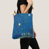 Tote Bag Enfants Regardant Night Sky (De près)