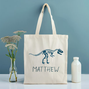 Tote Bag Enfants T-Rex Dinosaure Fossile Mignon Garçons Éco