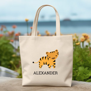 Tote Bag Enfants Tiger Cute Personnalisé