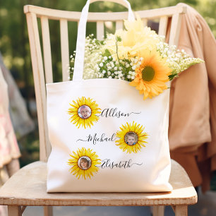 Tote Bag Enfants tournesol Photo des petits enfants