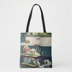 Tote Bag Enfants Vintage, Cuisine Chaise Haute Bébé Dormant