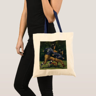 Tote Bag Enfants vintages, Garçons Jouant Au Football, Spor