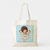 Tote Bag Engel met Kat (Achterkant)