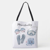 Tote Bag Engin de plage bleu (Dos)