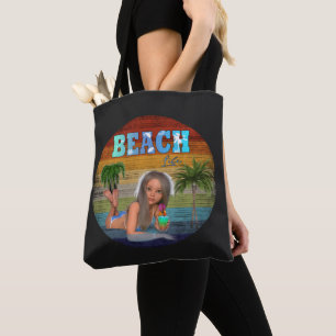Tote Bag Engin de plage vintage