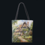 Tote Bag English Cottage<br><div class="desc">A Watercolour English cottage with garden</div>