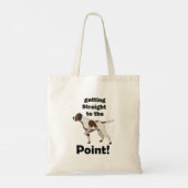 Tote Bag English Pointer Aller Droit Au But (Dos)
