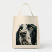 Tote Bag English springer spaniel portrait (Devant)