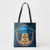 Tote Bag Enlèvement d'Aliens (Devant)