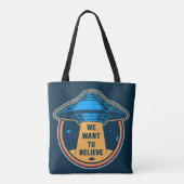 Tote Bag Enlèvement d'Aliens (Dos)