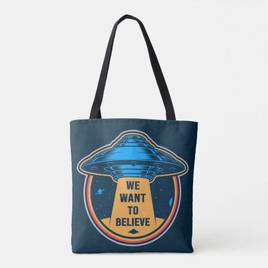 Tote Bag Enlèvement d'Aliens (Dos)