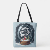 Tote Bag Enneigement comme maison vacances Citation (Dos)