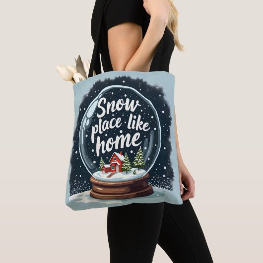Tote Bag Enneigement comme maison vacances Citation (De près)