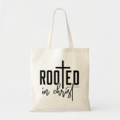 Tote Bag Enraciné Dans Christ Faith Basé Graphisme chrétien (Devant)