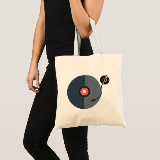 Tote Bag Enregistrement de vinyle (Devant (produit))
