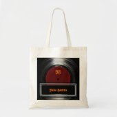 Tote Bag enregistrement vinyle . personnalisé (Devant)