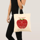 Tote Bag Enseignant Apple Ceux Qui Peuvent Enseigner Des Ci (Devant (produit))