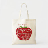 Tote Bag Enseignant Apple Ceux Qui Peuvent Enseigner Des Ci (Devant)