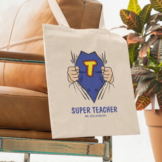 Tote Bag Enseignant cool Superhero
