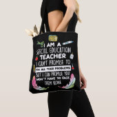 Tote Bag Enseignant de l'enseignement spécial Sensibilisati (De près)