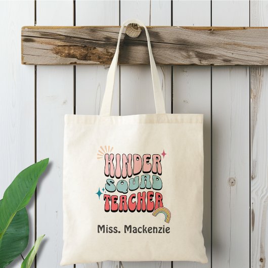 Tote Bag Enseignant de l'équipe de Kinder personnalisé