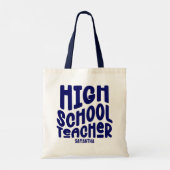 Tote Bag Enseignant du lycée Dark Blue (Dos)