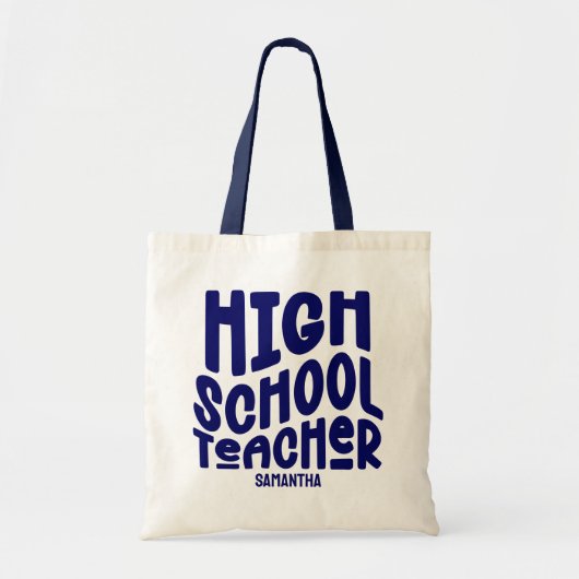 Tote Bag Enseignant du lycée Dark Blue (Devant)