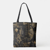 Tote Bag Enseignant en biologie de l'anatomie noire et de l (Dos)