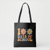Tote Bag Enseignant Enfants Retro Super 100 Jours 0f École (Devant)
