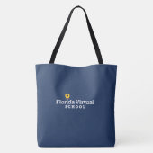 Tote Bag Enseignant FLVS fier, bleu marine (Dos)