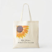 Tote Bag Enseignant Rustique de tournesol (Devant)