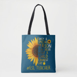Tote Bag Enseignant spécial Tournesol ESL