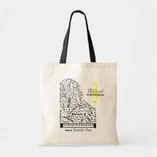Tote Bag Enseignant spécialisé en piano grand bébé