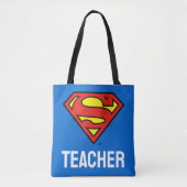 Tote Bag Enseignant Superman S-Shield | Logo Superman (Devant)