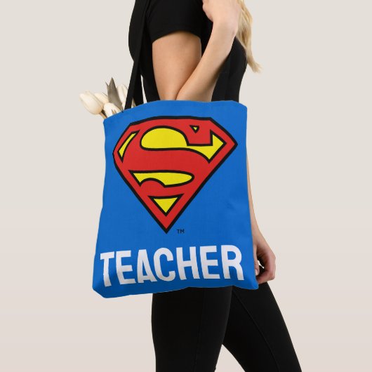 Tote Bag Enseignant Superman S-Shield | Logo Superman (De près)