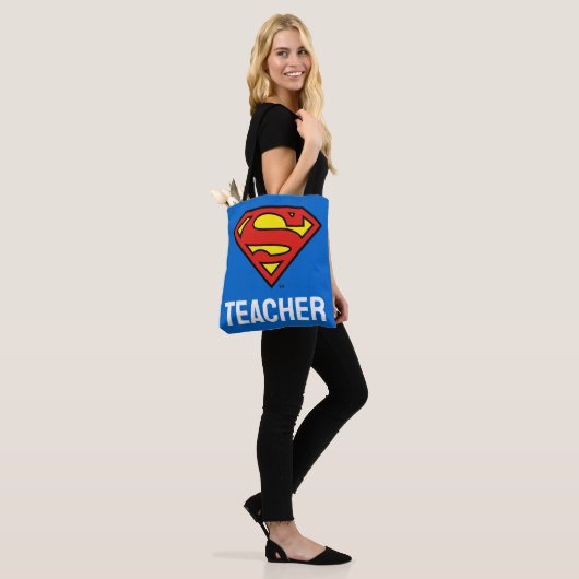 Tote Bag Enseignant Superman S-Shield | Logo Superman (Sur le modèle)