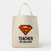 Tote Bag Enseignant Superman S-Shield | Logo Superman (Dos)