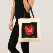 Tote Bag Enseignants de 2e année Rock | Nom do-it-yourself (Devant (produit))