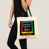 Tote Bag Enseignants Enseigner du Coeur - Personnaliser (Devant (produit))