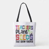 Tote Bag Enseignants Graines Plantes Qui Croissent Pour Tou (Dos)