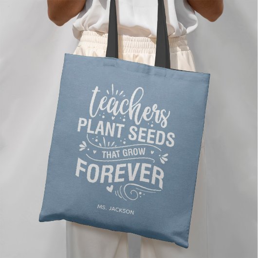 Tote Bag Enseignants Graines Plantes Qui Croissent Pour Tou
